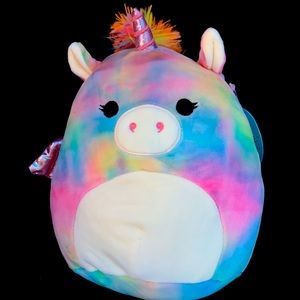 NWT Squishmallows unicorn tie dye 8 inch